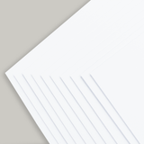 8 x 6" White Backing Boards